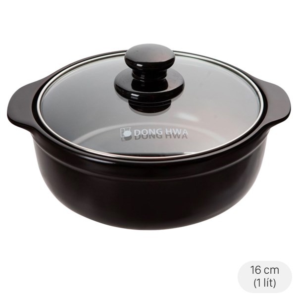 Nồi đất Dong hwa Tucbeghi G702, nồi đất dung tích 1 lít để nấu canh đậu tương Hàn Quốc
