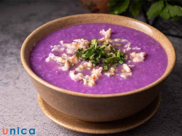 Cháo yến mạch và khoai lang bổ dưỡng