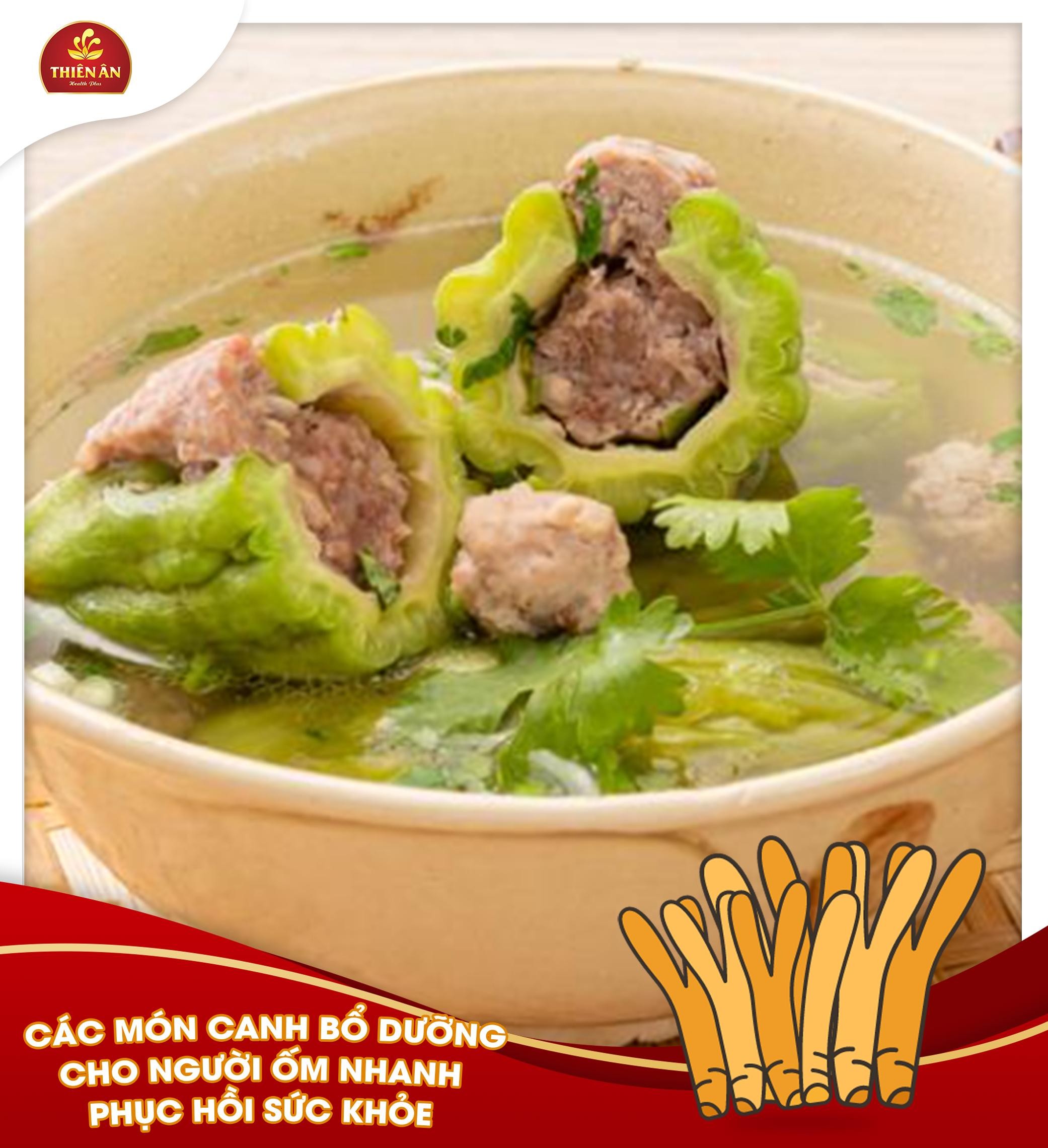Canh khổ qua nhồi thịt đậm đà hương vị