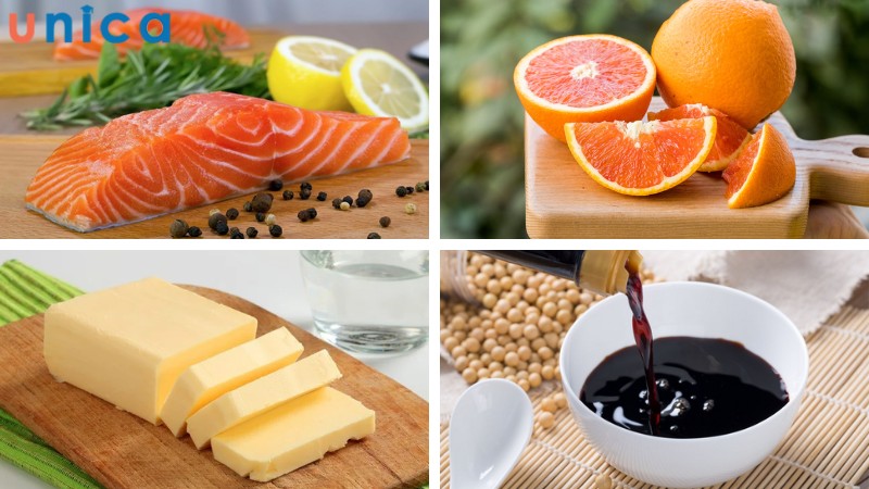 Nguyên liệu chuẩn bị cho món cách nấu cá hồi sốt cam kiểu Nhật