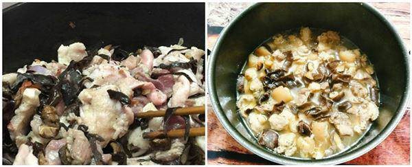 Quá trình xào thịt lợn và ninh thịt đông, bí quyết để có thịt lợn mềm và nước dùng trong