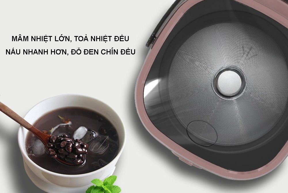 Nồi cơm điện giúp nấu chè đỗ đen nhanh chín, đều và tiết kiệm thời gian