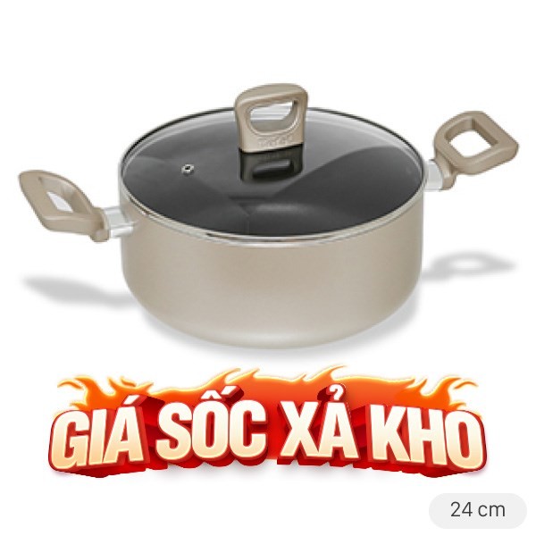 Nồi nhôm chống dính Tefal, dụng cụ hiện đại cho cách nấu canh cá rau cải