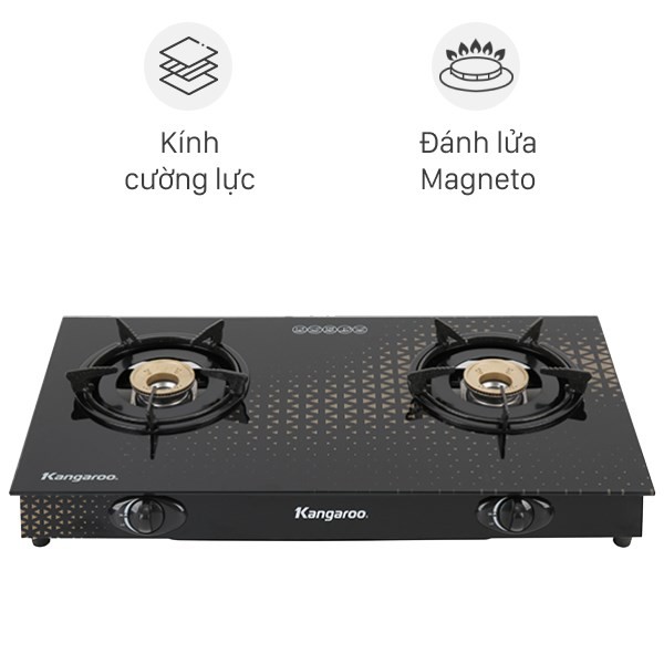 Bếp ga đôi Kangaroo KG8G1C - Công suất cao cho canh chua cá úc