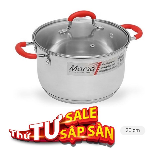 Nồi inox chất lượng cao giúp nấu rau càng cua nhanh và giữ nhiệt tốt.