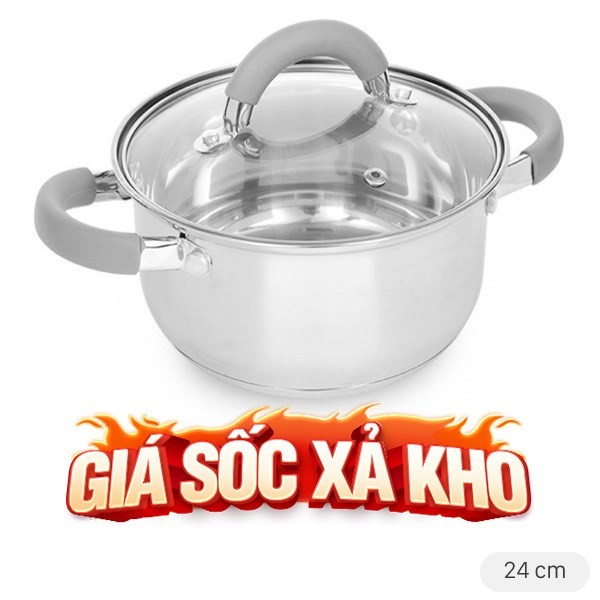 Nồi inox Hommy 3 đáy, dụng cụ lý tưởng cho cách nấu canh cá rau cải