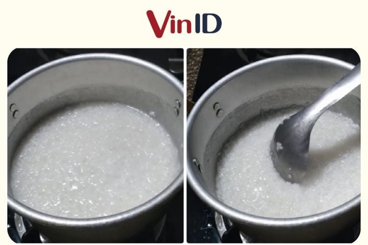 Các bước nấu cháo trắng nhuyễn trên bếp ga
