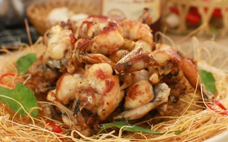 Ếch chiên rơm
