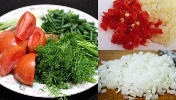 Sơ chế các nguyên liệu