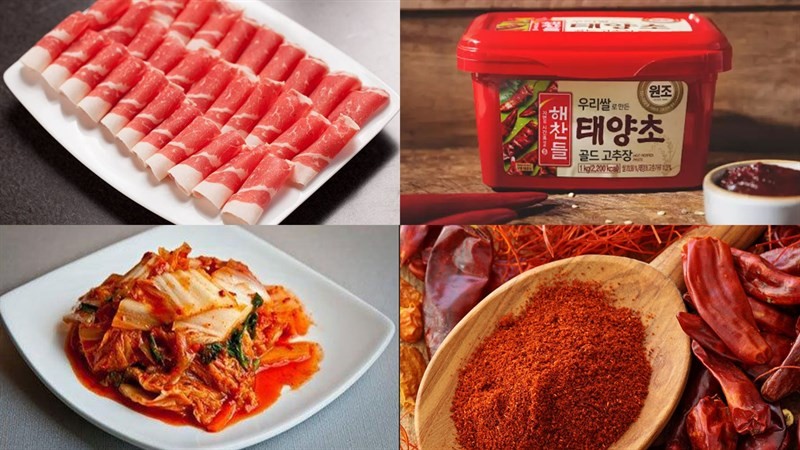 Chuẩn bị nguyên liệu phong phú cho cách nấu canh đậu tương Hàn Quốc kiểu Itaewon Class