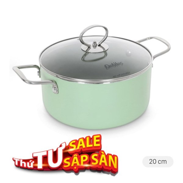 Nồi nhôm chống dính Delites, lựa chọn cho cách nấu canh cá rau cải