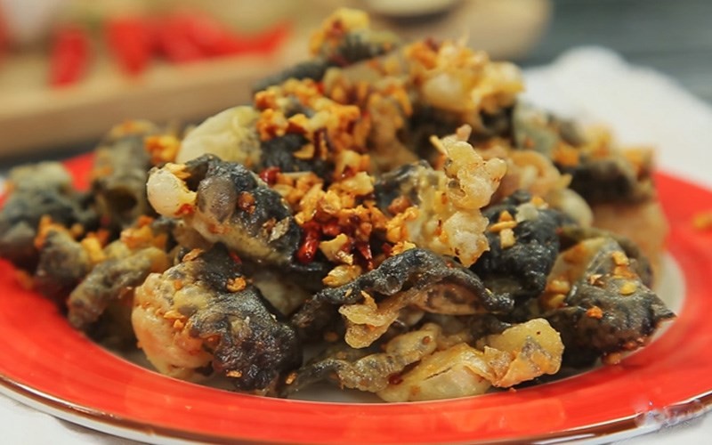 Da ếch chiên giòn xóc tỏi ớt