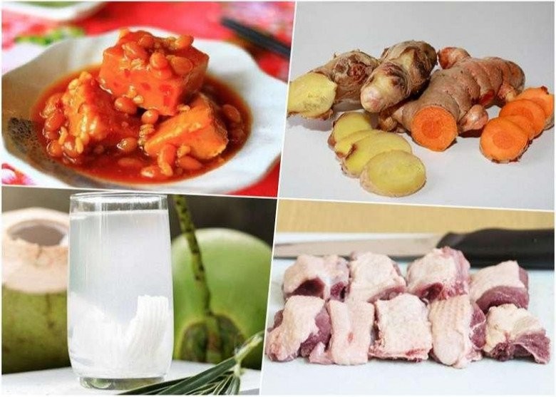 Chuẩn bị đầy đủ nguyên liệu cho cách nấu vịt nấu chao theo phong cách miền Nam