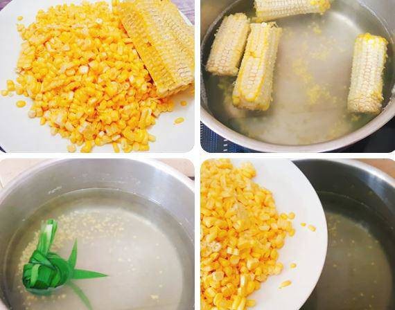 Chè ngô cốm xanh chuẩn bị hoàn thành