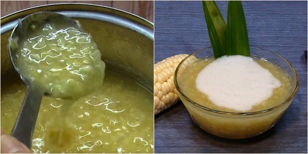 Món chè đậu xanh sữa tươi thanh mát, béo ngậy nước cốt dừa.