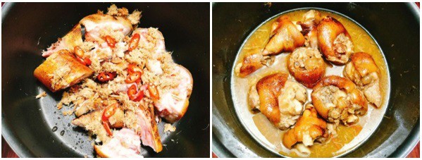 Hầm giả cầy trên bếp lửa nhỏ cho thịt mềm nhừ, thấm vị