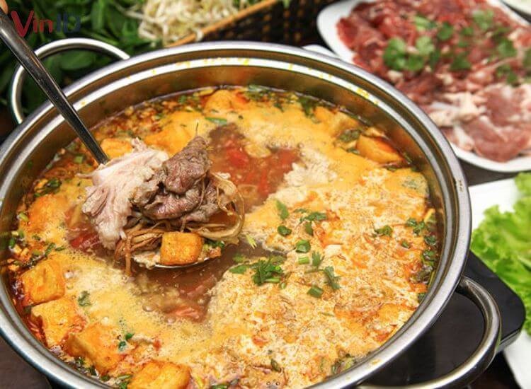 Thành quả nồi Lẩu Mèo riêu cua bắp bò ngon ngất ngây, hấp dẫn