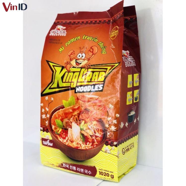 Sợi mì KingCrab dai ngon, phù hợp để nấu mì cay cấp độ 7 tại nhà