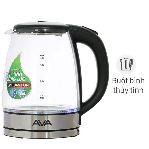 Bình đun siêu tốc AVA EK2607G 1.8 lít