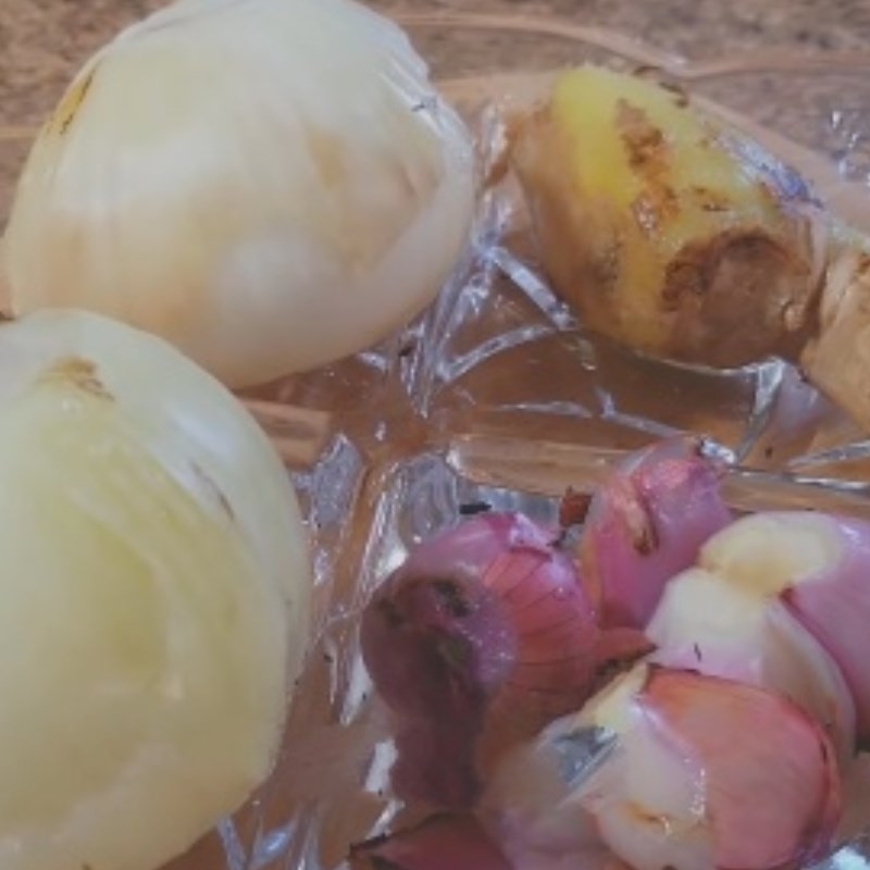 Hành và gừng nướng thơm lừng