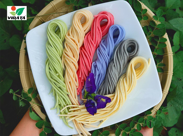 Các loại sợi bánh canh rau củ tự nhiên, lựa chọn đa dạng cho món bánh canh bột xắt thịt vịt