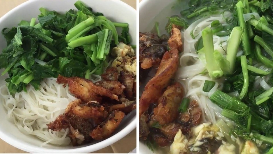 Bánh đa cá rô thơm ngon, hấp dẫn, chuẩn vị