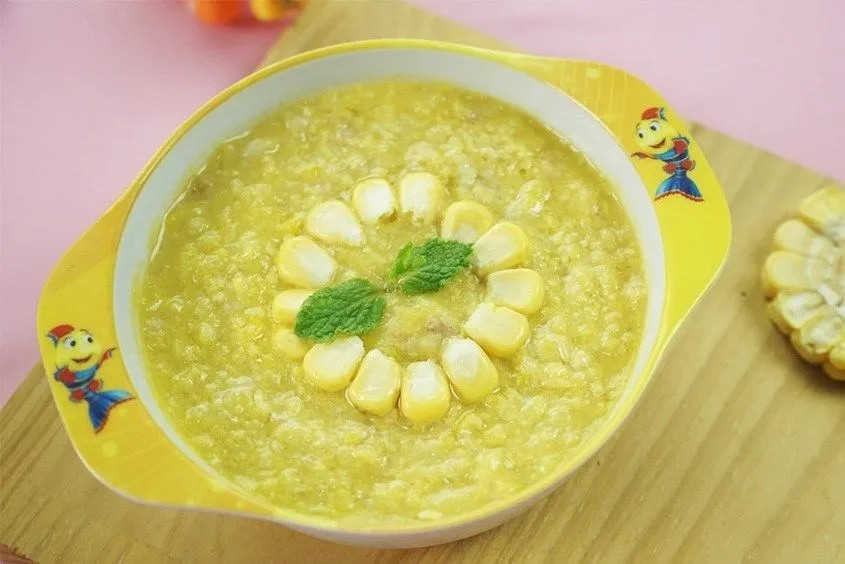 Cháo bắp phô mai béo ngọt, thêm một cách nấu cháo phô mai con bò cười cho bé đa dạng dinh dưỡng.