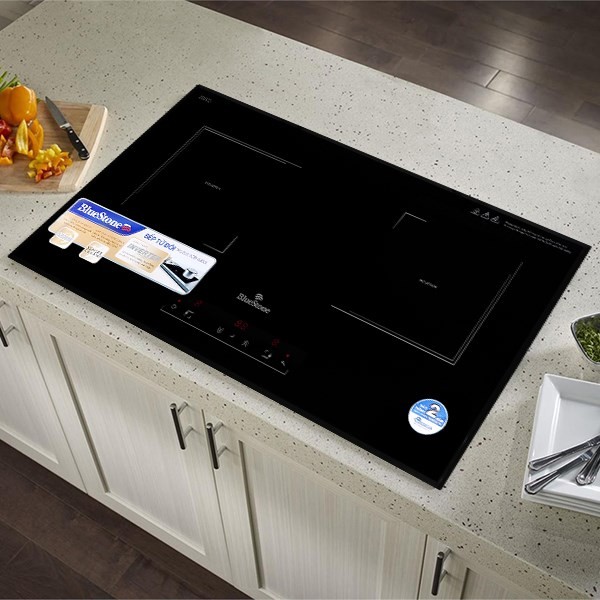 Bếp từ đôi âm BlueStone ICB-6833, công suất lớn giúp nấu nhanh hơn các món như cháo canh