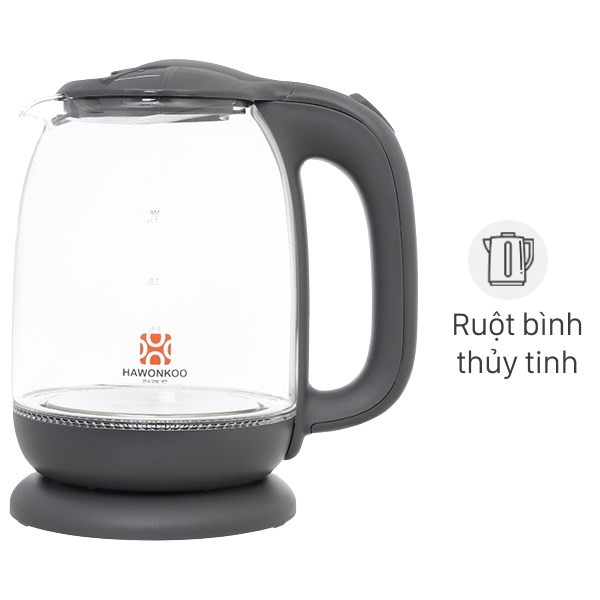 Hình ảnh bình đun siêu tốc Hawonkoo 1.7 lít KEH-170-GR hiện đại