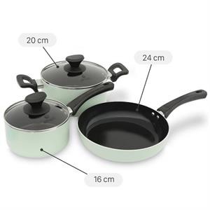 Bộ nồi chảo quánh nhôm chống dính Elmich EL-5212MN