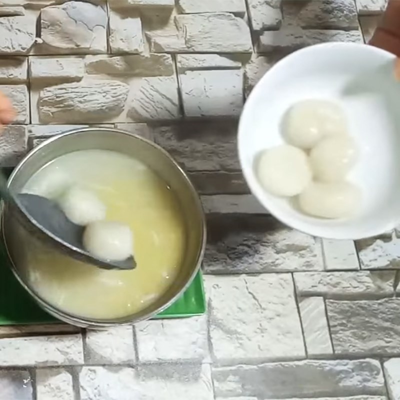 Chè trôi nước nhân dừa cốt dừa thơm ngon, hấp dẫn