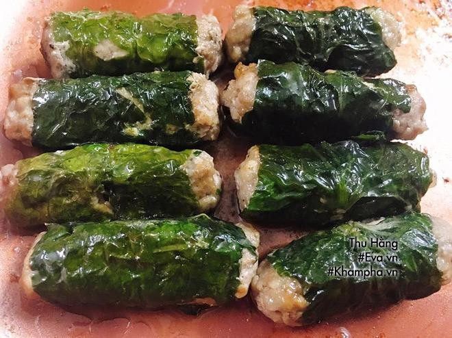 Chả lá lốt vàng ươm, thơm lừng ăn kèm bún tôm Hải Phòng
