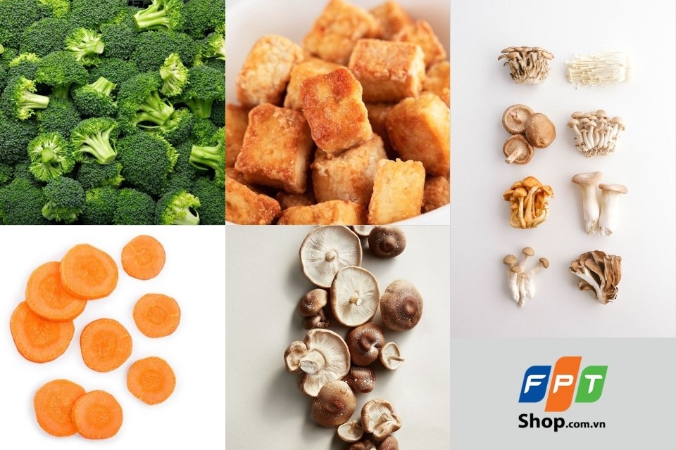 Tô bún thập cẩm chay đầy màu sắc với nhiều loại rau củ và topping, là một ý tưởng bún chay cực ngon dễ làm.
