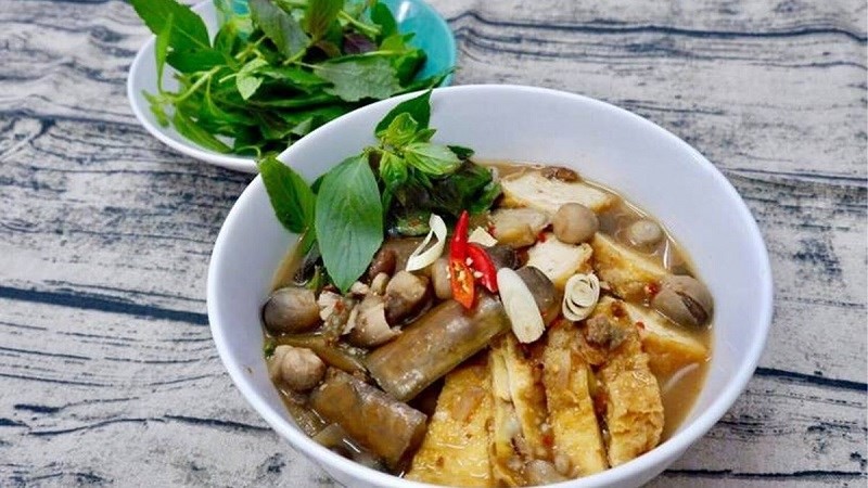 Bát bún mắm chay chuẩn vị miền Tây sông nước