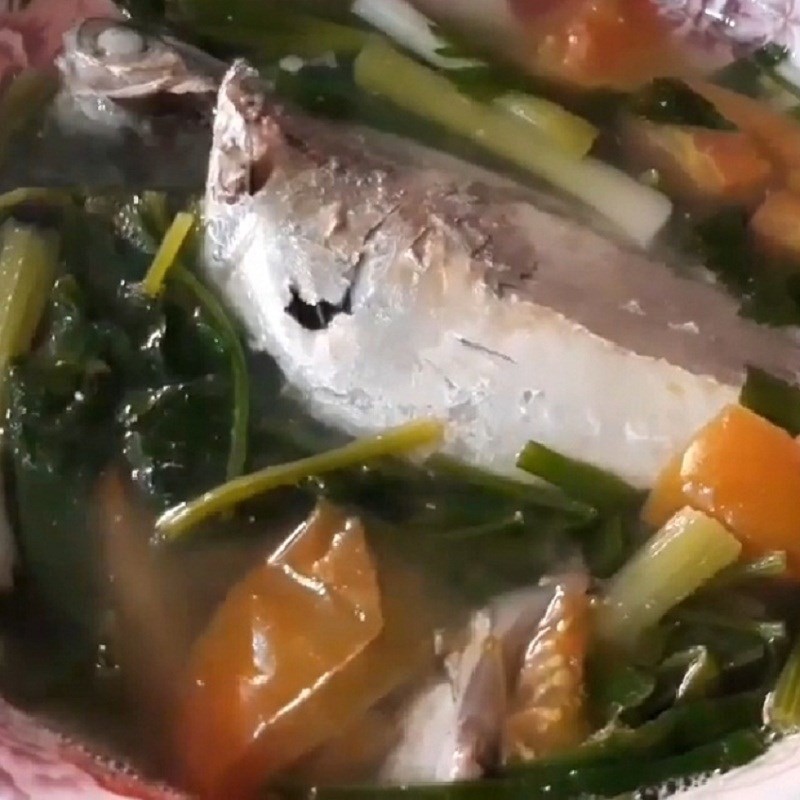 Canh ngót cá ngân hoàn chỉnh