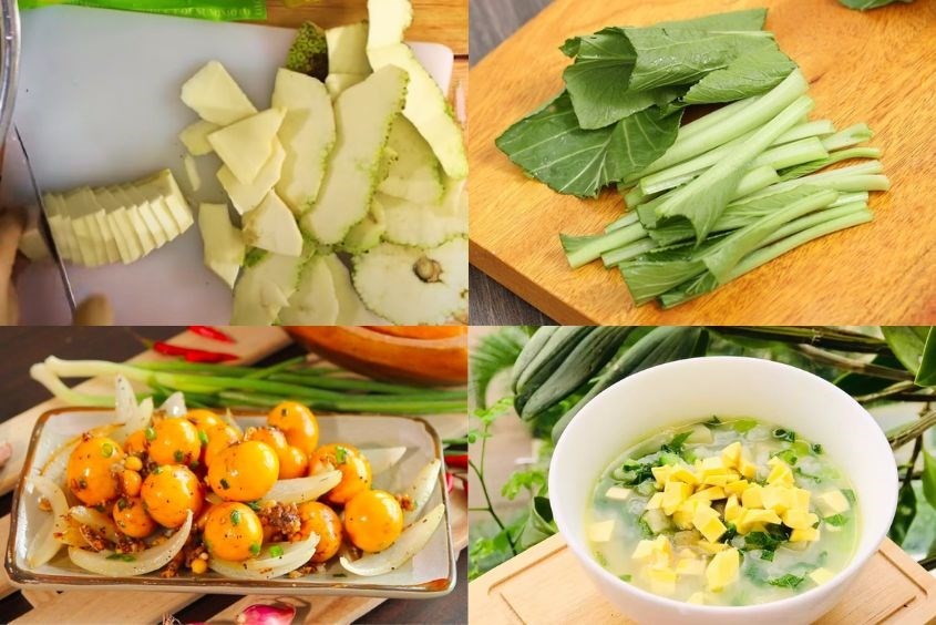 Cháo trứng gà non nấu sake cải ngọt, món ăn bổ dưỡng