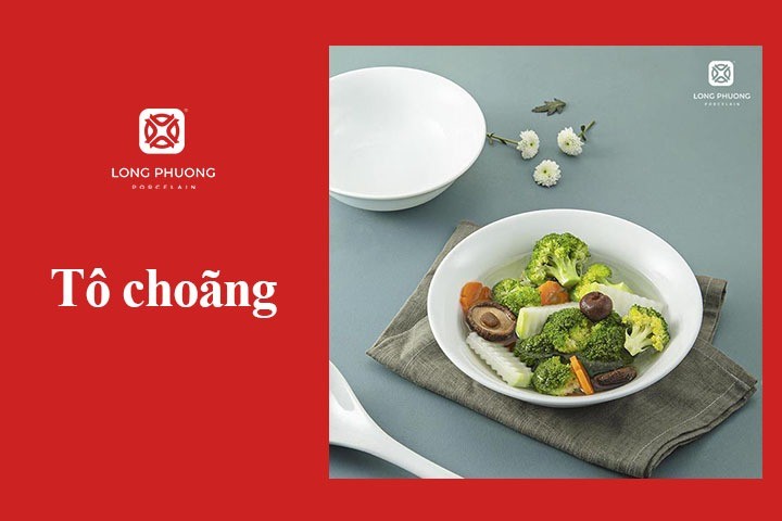Tô choãng sứ cao cấp Long Phương, phù hợp cho mọi cách nấu bún tại nhà
