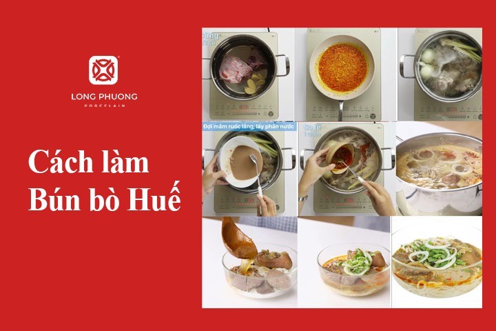 Thành phẩm bún bò Huế nóng hổi, cay nồng, là cách nấu bún tại nhà được yêu thích