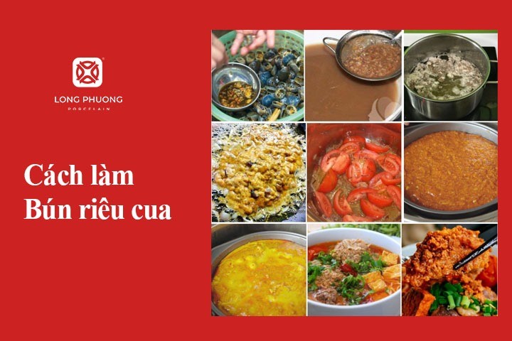 Các bước thực hiện món bún riêu cua đậm đà hương vị truyền thống tại nhà