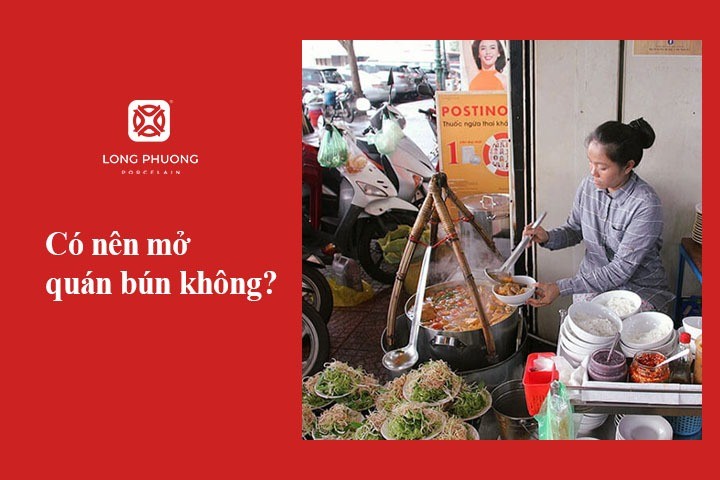 Bát bún ngon miệng trong không gian kinh doanh ẩm thực, tiềm năng để học cách nấu bún tại nhà và khởi nghiệp