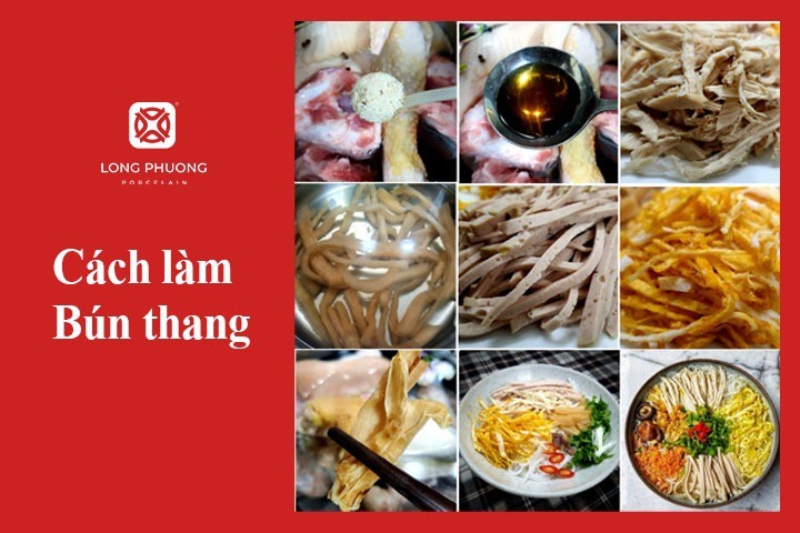Bát bún thang truyền thống đầy màu sắc, là cách nấu bún tại nhà tinh tế