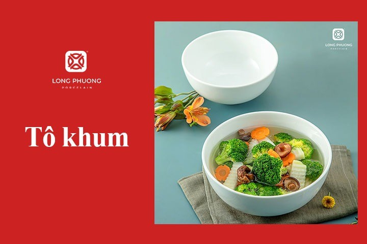 Mẫu tô khum tinh tế, lý tưởng để phục vụ bún trong các bữa ăn gia đình