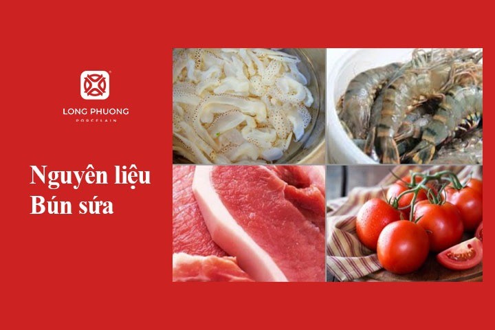 Chuẩn bị nguyên liệu tươi rói cho món bún sứa thanh mát