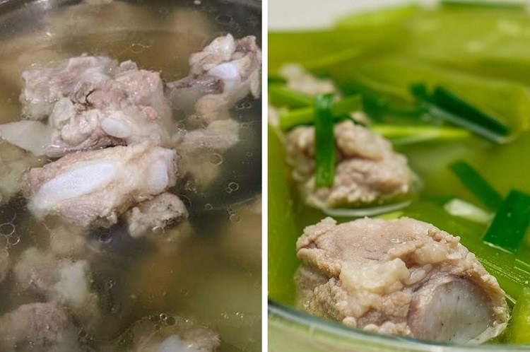 Tô canh bí thịt heo nấu xương nóng hổi, bổ dưỡng đã sẵn sàng
