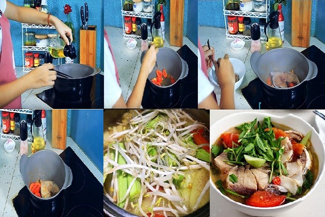 Các bước nấu canh chua cá bớp tại nhà