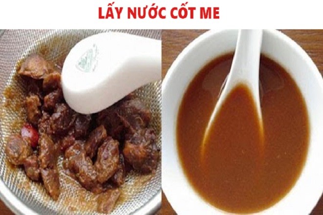 Làm nước cốt me dùng nấu canh chua
