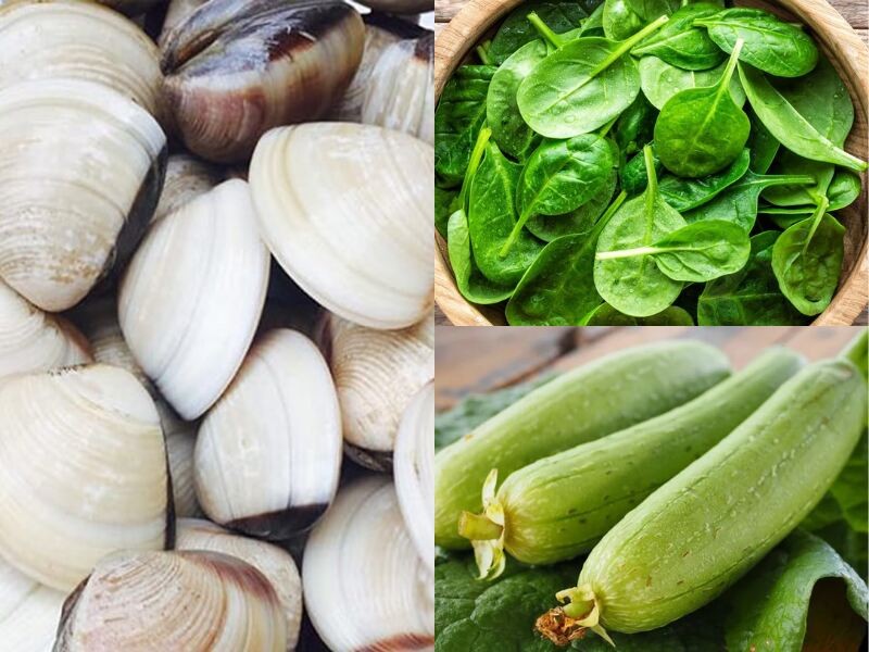 Món canh ngao mồng tơi nấu mướp giải nhiệt ngày hè