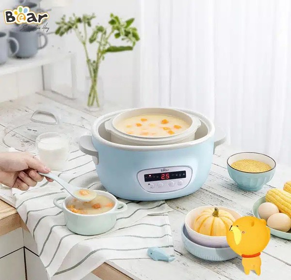 Bát cháo nóng hổi nấu bằng nồi chậm giữ trọn dinh dưỡng