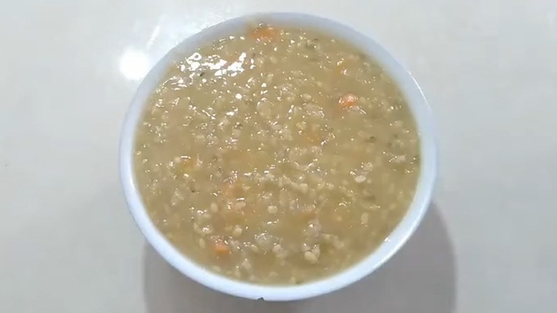 Cháo khoai lang đậu xanh