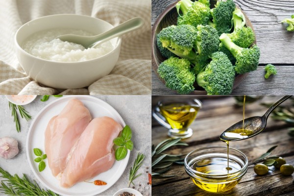 Cháo gà súp lơ xanh cung cấp vitamin và chất xơ cần thiết cho bé ăn dặm